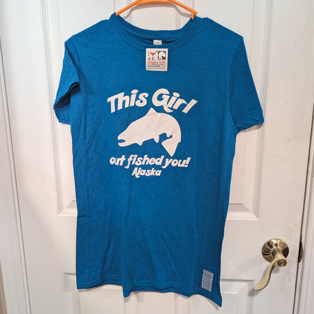 Women's Blue Graphic Tee